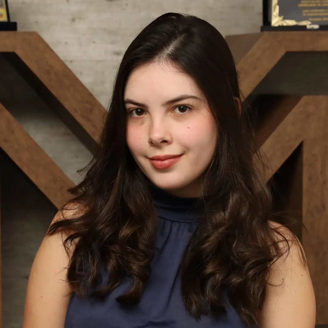 Maria Clara Valente, estagiária das áreas jurídica e administrativa em Jundiaí